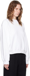 alexanderwang.t White Bonded Puff Logo Sweatshirt