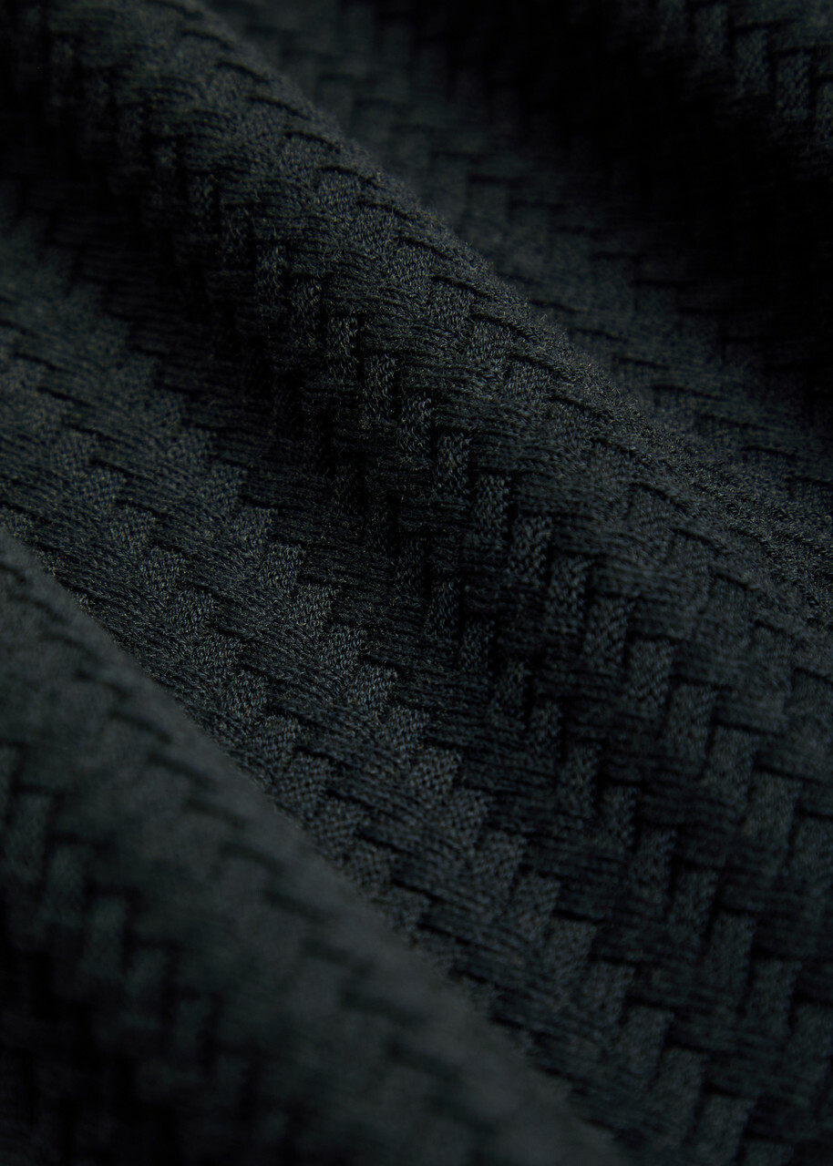 Canali Textured Cotton-blend Jumper Navy