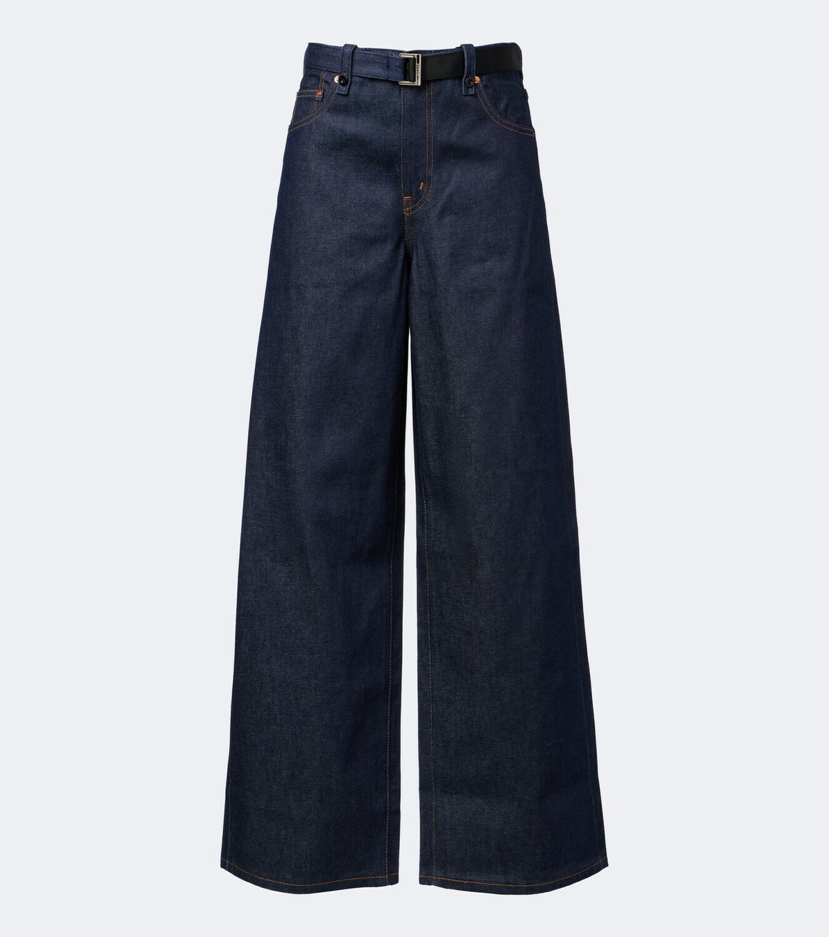 Sacai Belted wide-leg jeans