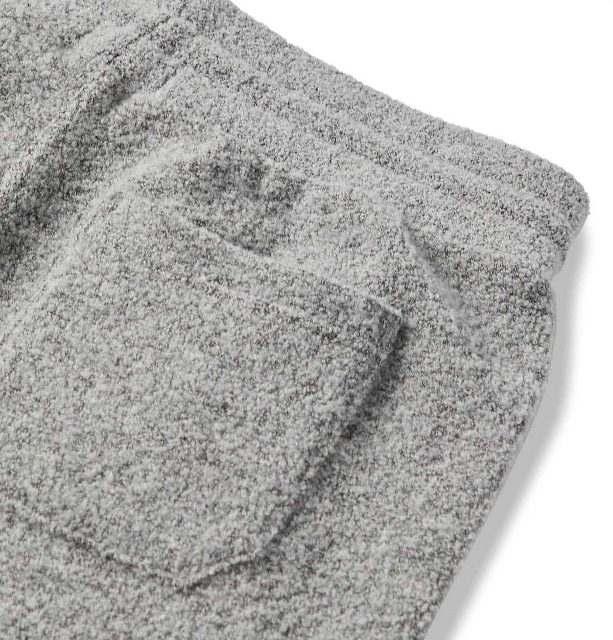 John Elliott - Ebisu Slim-Fit Tapered Bouclé Sweatpants - Gray