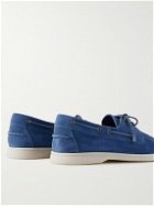 Loro Piana - Sea-Sail Walk Suede Boat Shoes - Blue