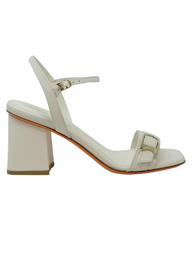 Photo: Santoni White Leather Sandal