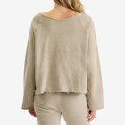 Joah Brown Women's Slouchy Pullover Sweatshirt in Sand