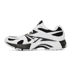 VETEMENTS White and Black Reebok Edition Spike Runner 200 Sneakers