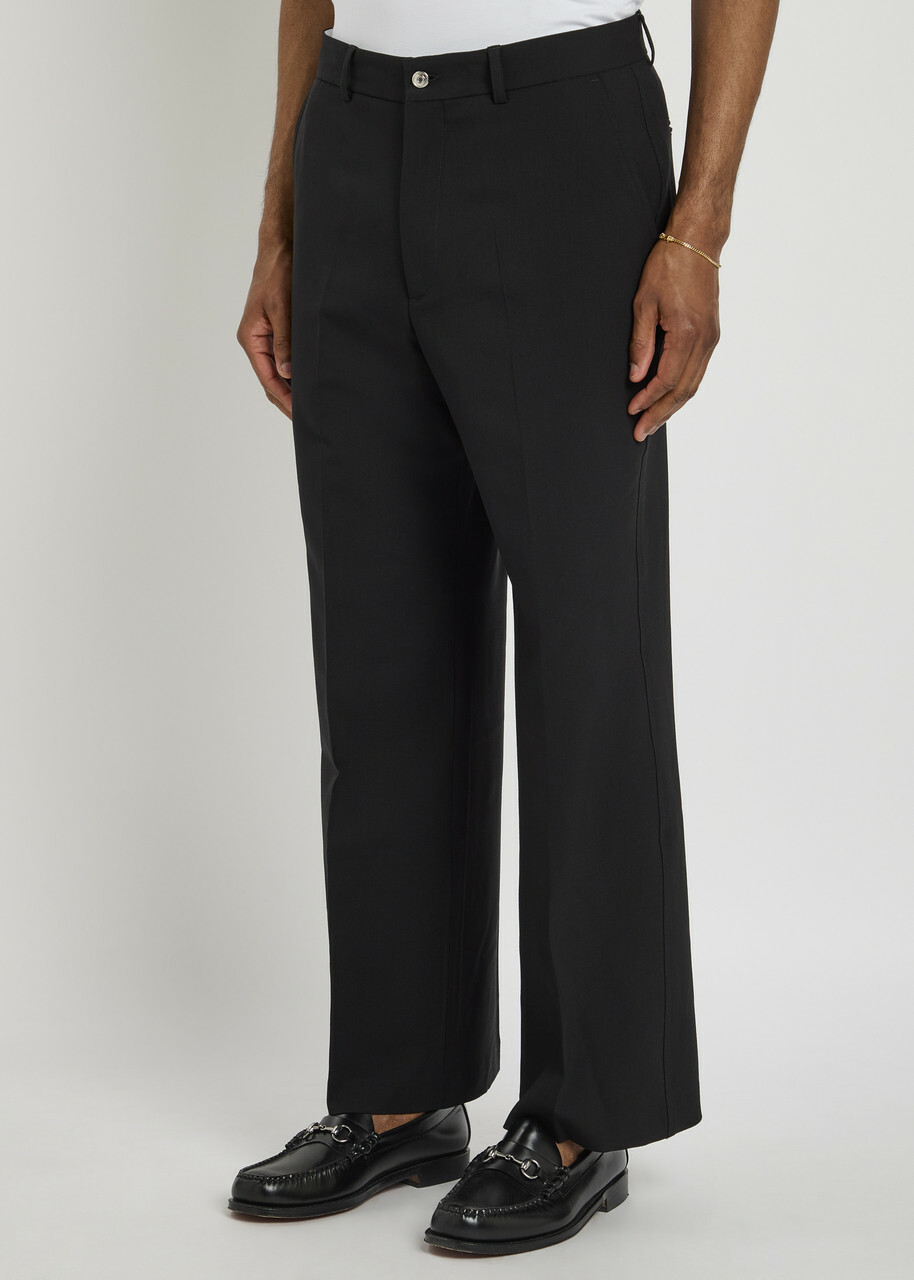 Second Layer Zooty Stretch-wool Trousers Black