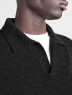 The Row - Leach Cashmere Polo Shirt - Black