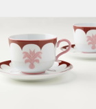 Aquazzura Casa Jaipur set of 2 teacups and saucers