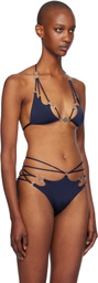 Agent Provocateur Navy Davine Bikini Top