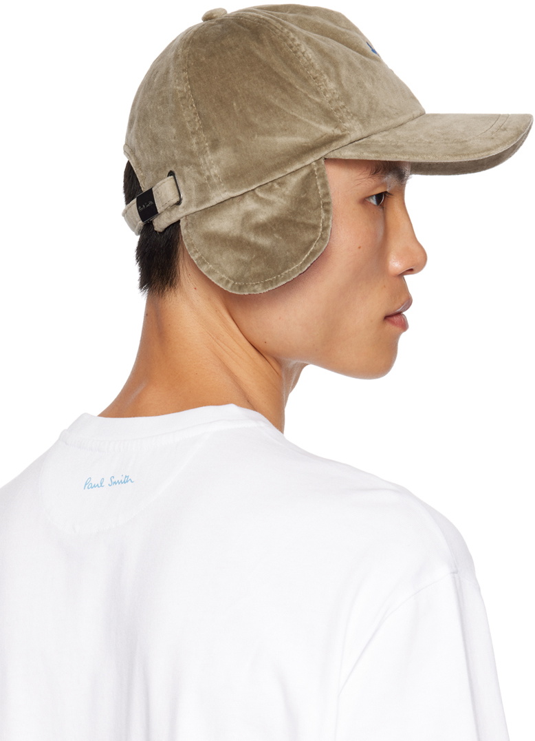 Paul Smith Taupe Ear Flap Cap Paul Smith Paul Smith Taupe Ear Flap Cap Paul Smith