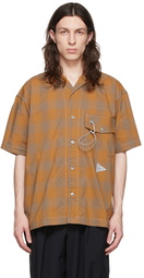 and wander Orange Cotton Shirt