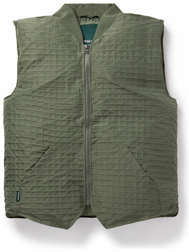 Photo: Afield Out® - Stowe Padded Embossed Shell Gilet - Green