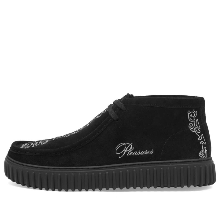 Photo: Clarks Originals Men's x Pleasures TorHill Woven in Black Suede