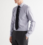 TOM FORD - Slim-Fit Prince of Wales Checked Cotton Shirt - Gray