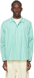 SUNNEI Green & Blue Striped Shirt