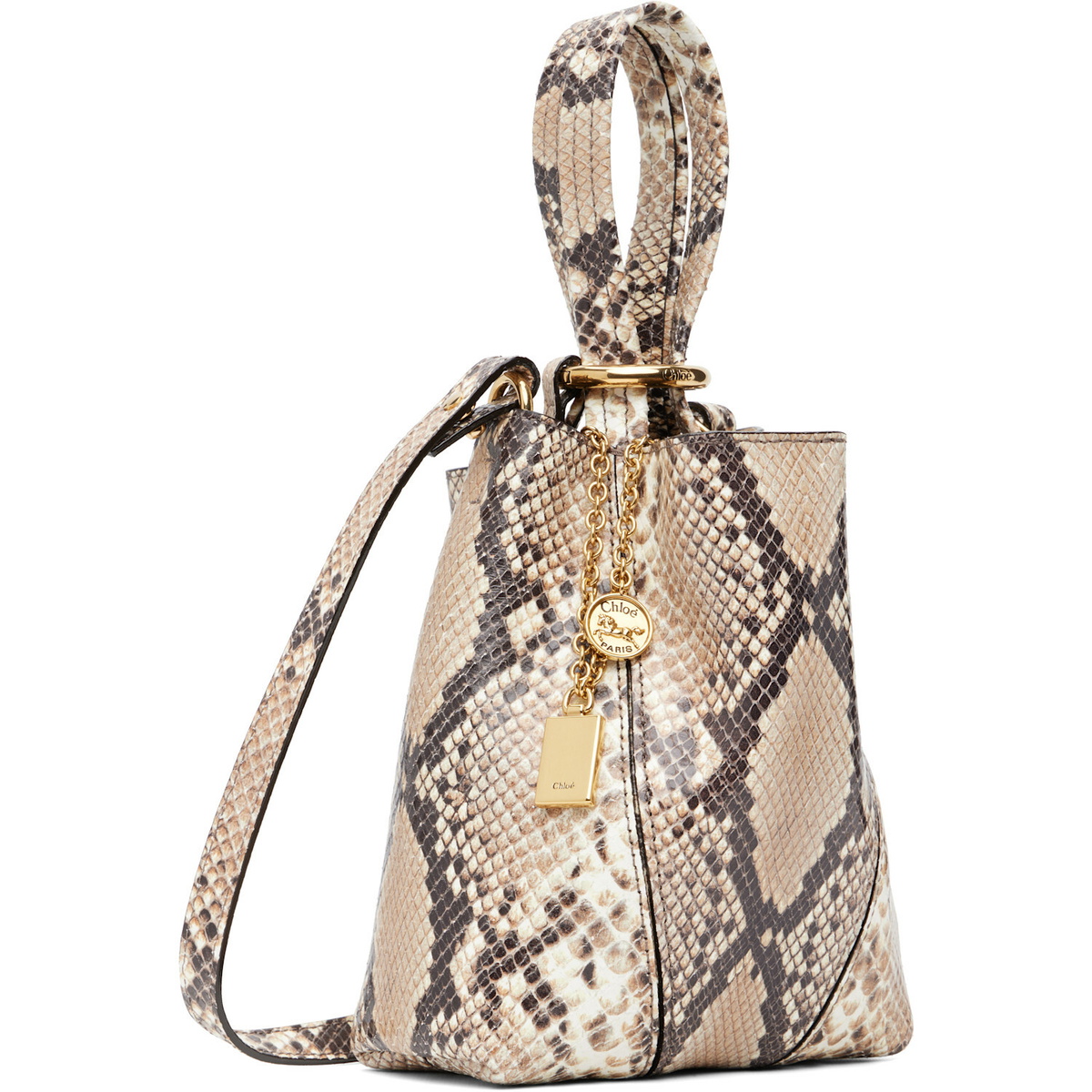 Chloé Beige Small 'Chloé Spin' Tote