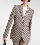 Gucci GG canvas linen-blend blazer