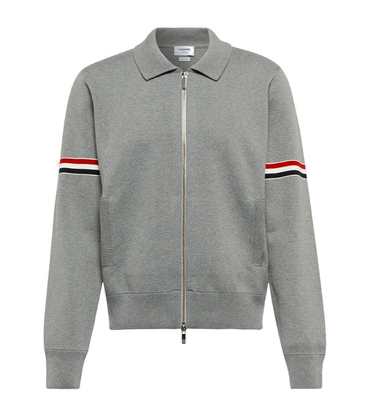 Photo: Thom Browne - Cotton-blend zip-up sweater