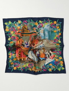 Rubinacci - Printed Silk-Twill Pocket Square