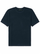 Theory - Damian Cotton-Blend T-Shirt - Blue