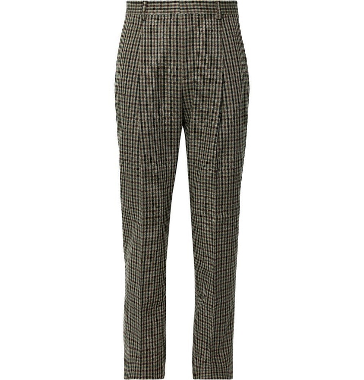 Photo: Acne Studios - Brown Boston Checked Wool-Blend Suit Trousers - Brown