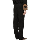 Doublet Black Hand-Crochet Bear Sweatpants
