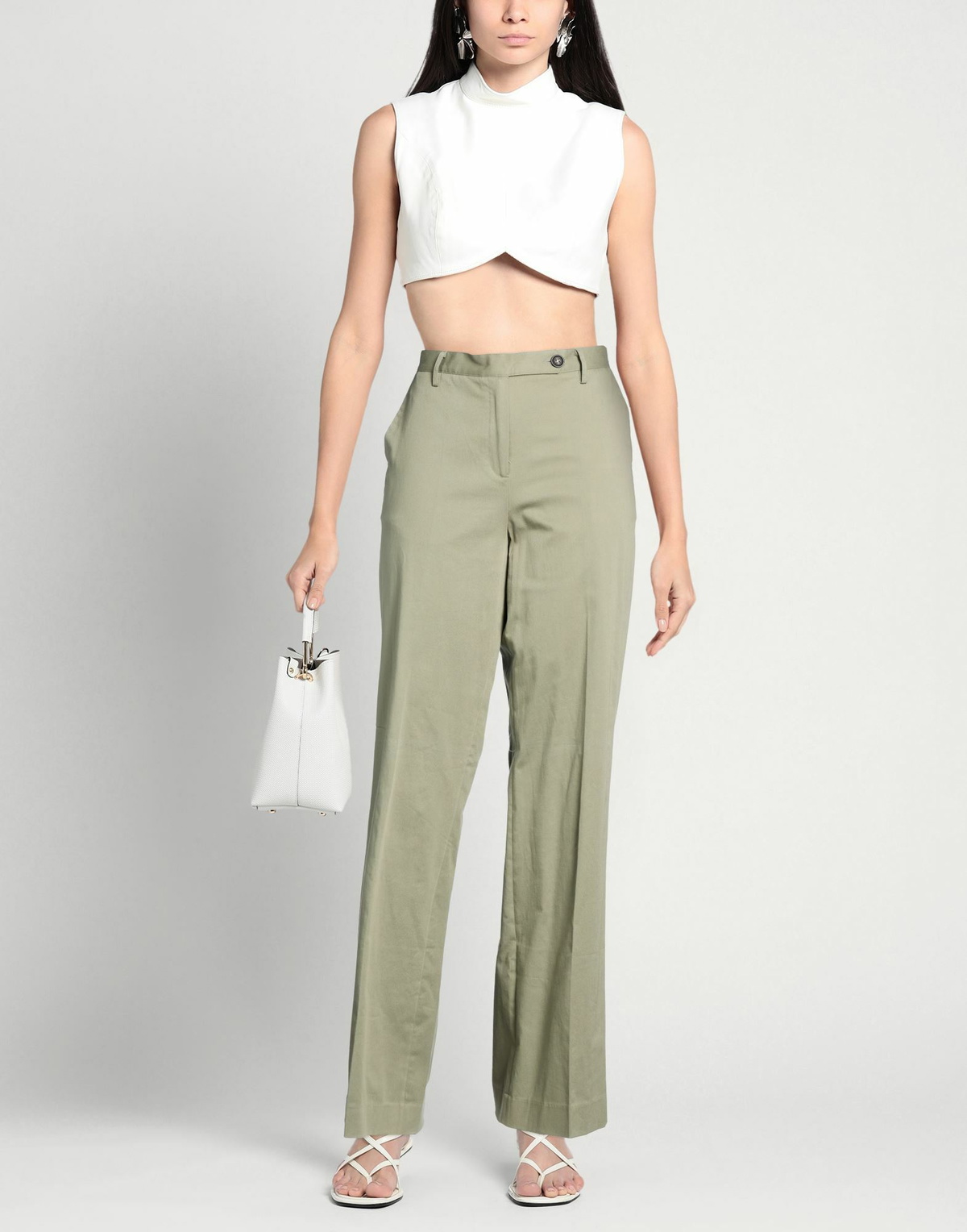 Massimo Alba Womens Pants in Sage green