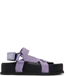 Moschino Purple & Black Sporty Sandals