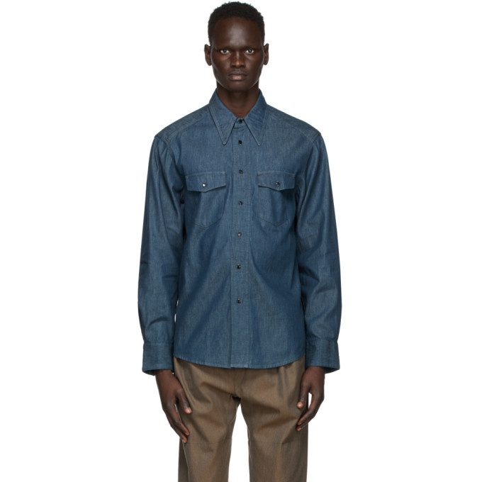Lemaire Blue Western Shirt Lemaire