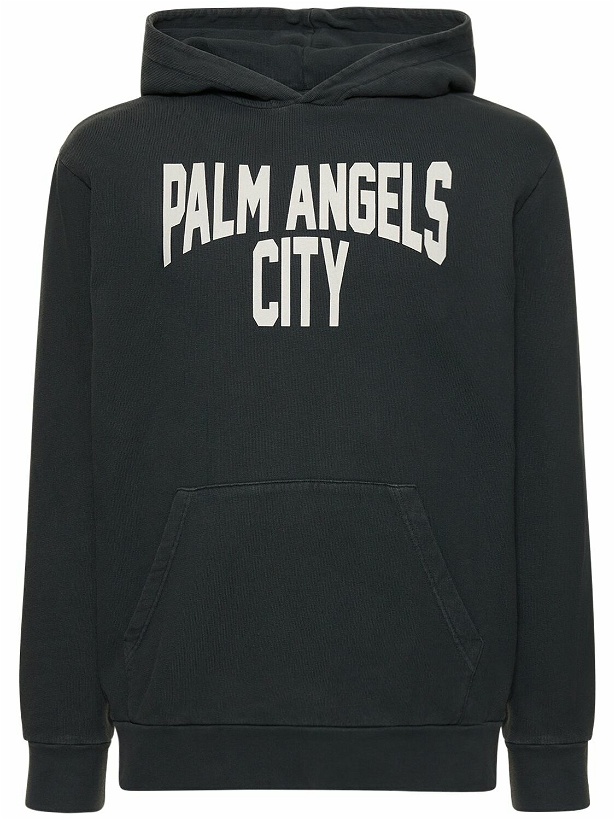 Photo: PALM ANGELS - Pa City Washed Cotton Hoodie