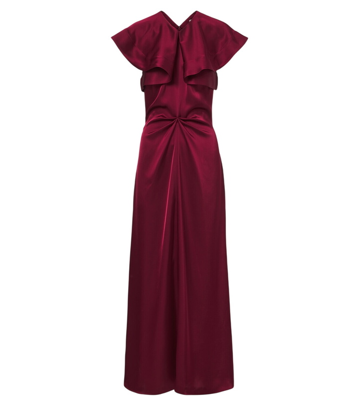 Photo: Altuzarra Alix gathered satin maxi dress