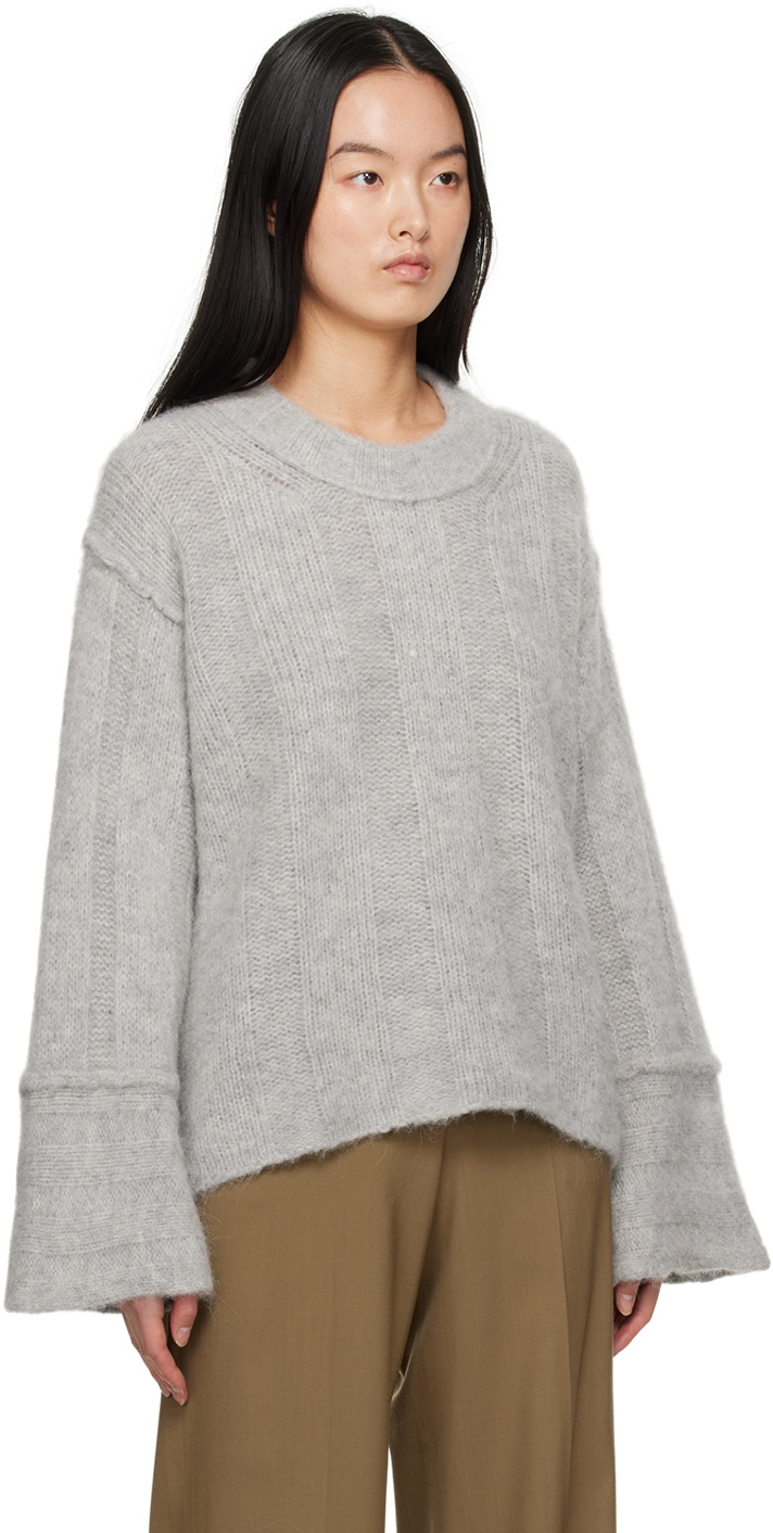 House of Dagmar Gray Crewneck Sweater