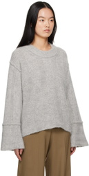 House of Dagmar Gray Crewneck Sweater