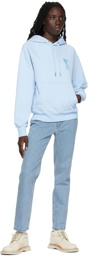 AMI Paris Blue Ami de Cœur Hoodie