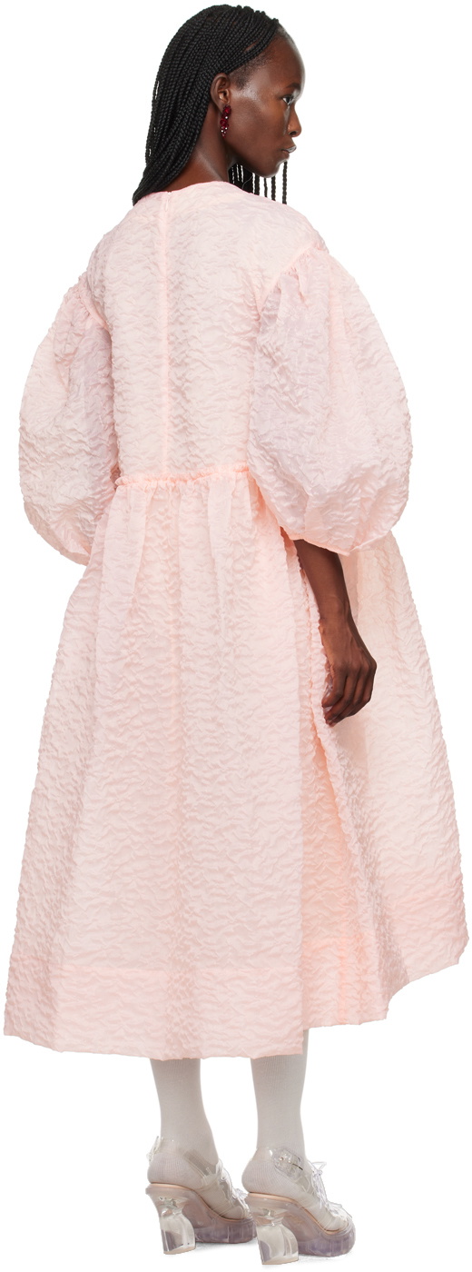 Simone Rocha Pink Bow Midi Dress