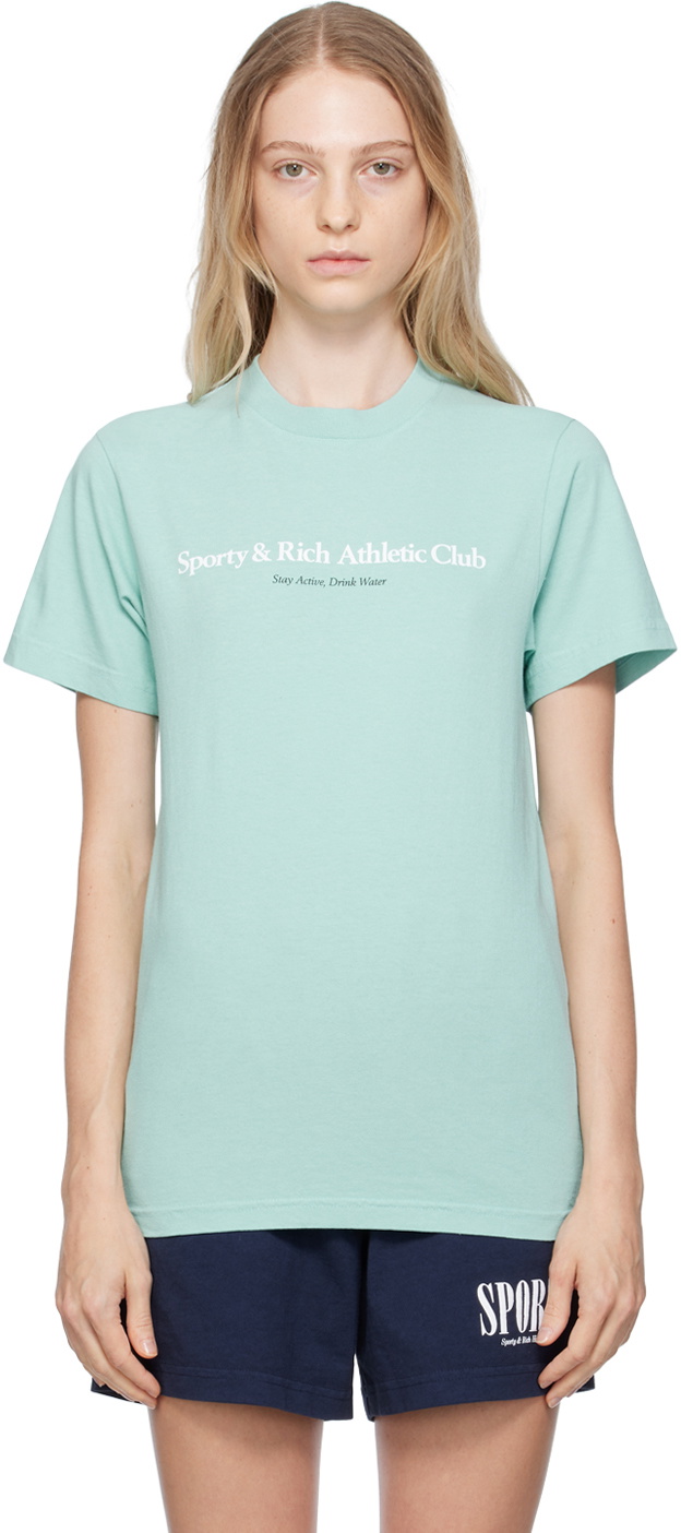 Sporty & Rich Green 'Athletic Club' T-Shirt Sporty & Rich