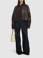 ST.AGNI Cocoon Leather Jacket