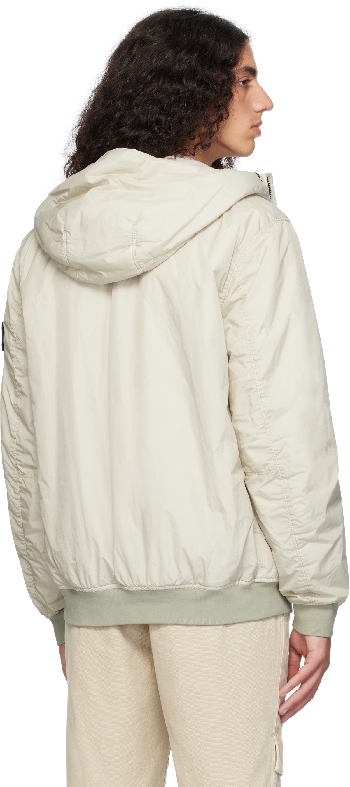【美品】2025ss CRINKLE REPS R-NY Stone Island - Garment Dyed Crinkle Reps R-NY Hooded Jacket