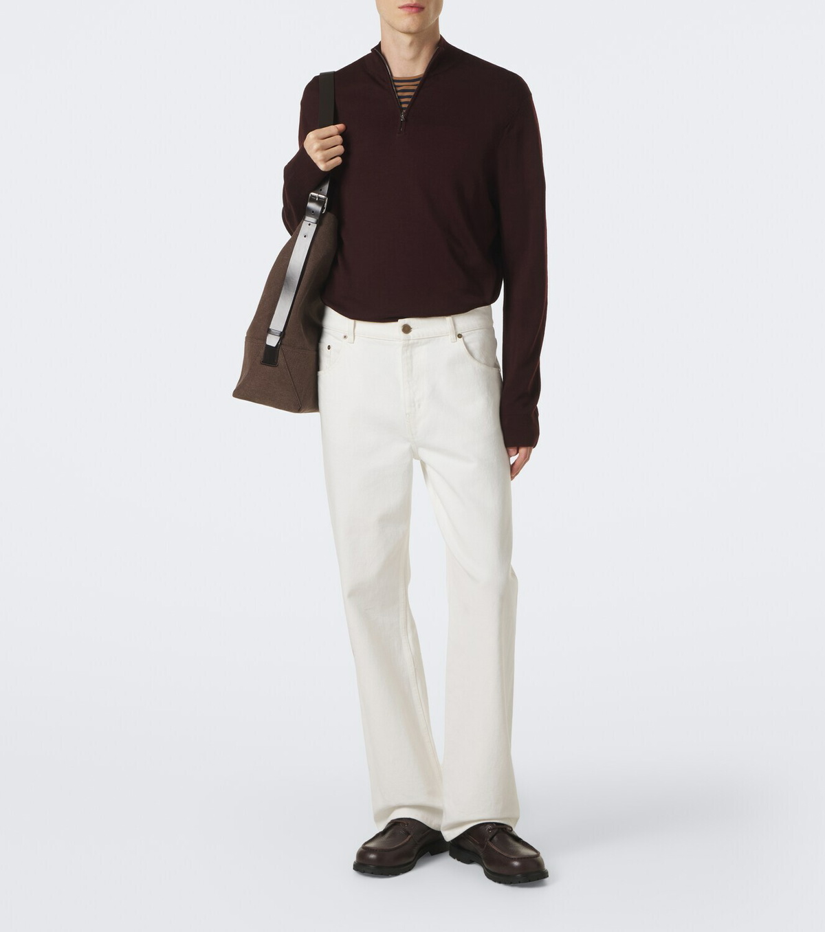 Sunspel Wool half-zip sweater