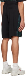 Feng Chen Wang Black & Green Lacquerware Shorts