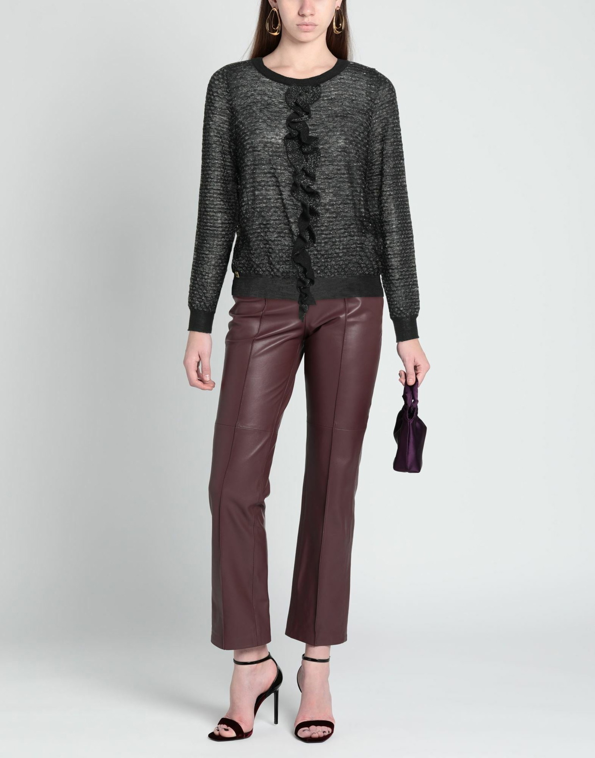 Manila Grace Womens Sweater in Black