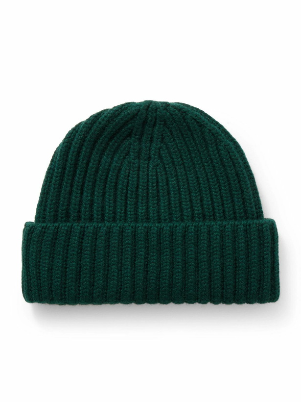 Photo: Drake's - Ribbed Cashmere Beanie