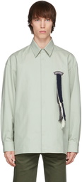 UNIFORME Grey Oversized Scouts Ribbon Shirt