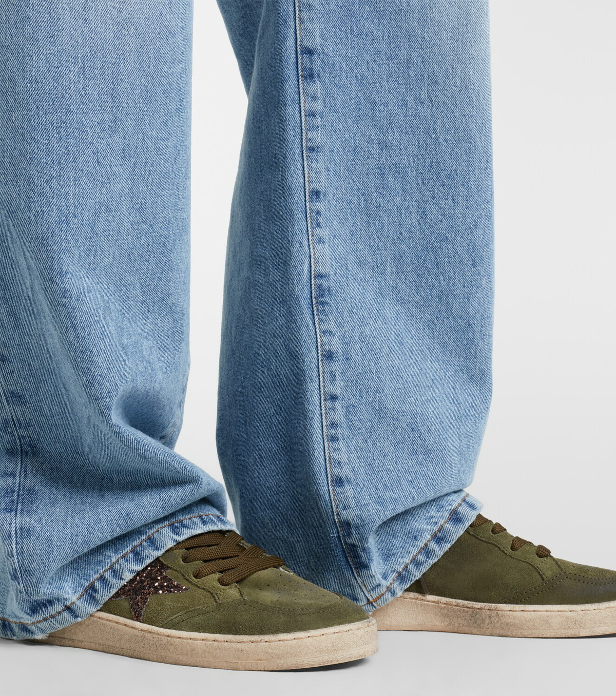 Golden Goose Ball Star glitter suede sneakers