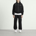 ANNIE HOOD Men's Mini Logo Cuffed Joggers in Black