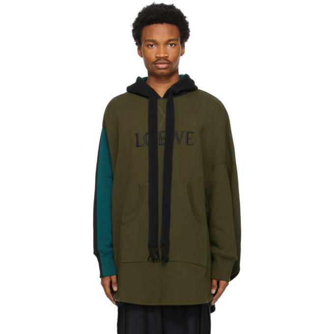 Photo: Loewe Khaki and Black Oversized Circle Hoodie