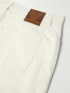 Valentino Garavani - Straight-Leg Embellished Jeans - White