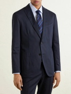 Boglioli - Lyocell and Cotton-Blend Twill Suit Jacket - Blue