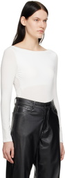 determ; White Twisted Bodysuit