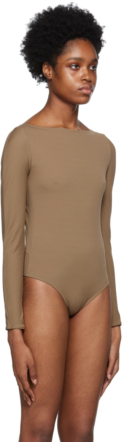 Wolford Brown 'The Back-Cut-Out' Bodysuit Wolford