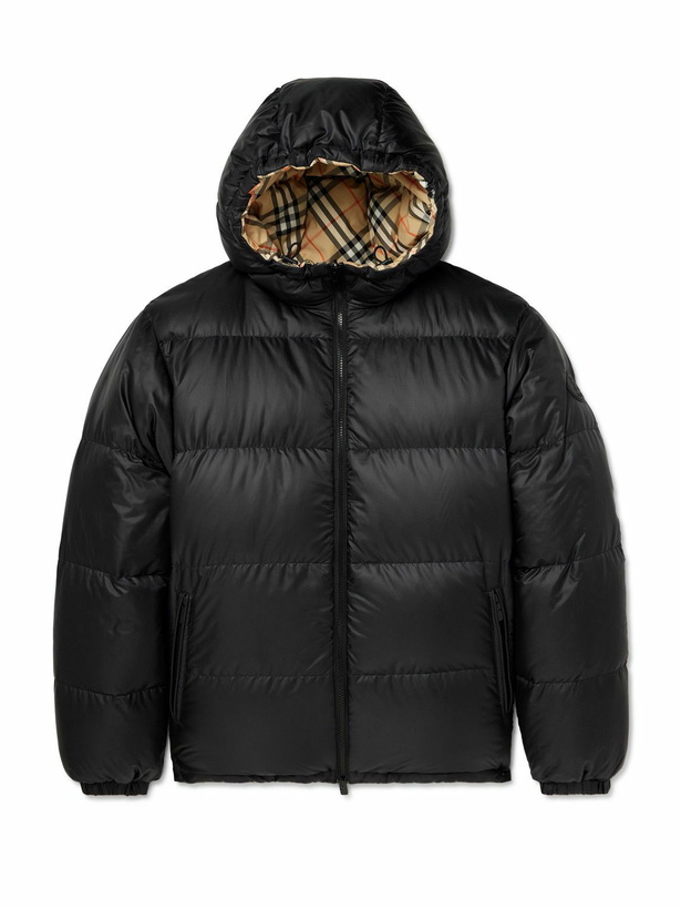 Photo: Burberry - Quilted Shell Hooded Down Jacket - Black